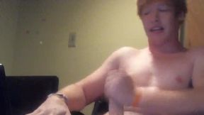 Riley Jerks His Pale Cock