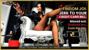 Findom JOI: Jerk to Your Credit Card Statement While She Drains You | The Countess