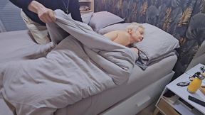 My Stepson Comes to Fuck My Pussy in Bed and Ejaculates on My Face