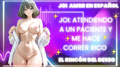 JOI ASMR Atiendo a un paciente y me coger rico /mamada real/ gemidos reales/ corrida real/JOI/ ASMR