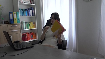 The new job with the dominant boss!