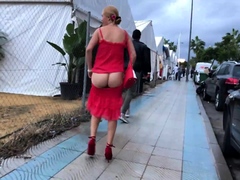 Tight Euro amateur outdoor public anal