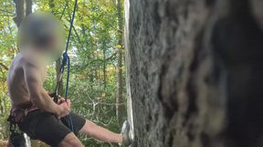 Jerking off While Rock Climbing Pt2