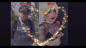 Before & After - Dia's Mtof Transformation by Tia Tizzianni & the Sissy Institute