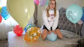 An angry student pops all of her dormmate s helium balloons