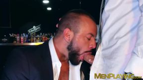 Bearded daddy Joe Casio fingered and banged by Sir Peter
