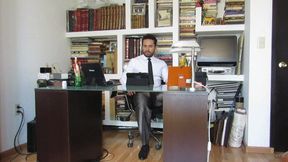 Gio's legs garters, suit and sheer socks