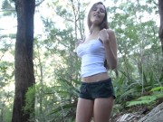 Australian Charlotte Star gets Naughty in Nature Solo Bushwalking Masturbation