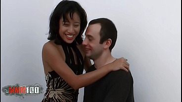 Petite young asian babe Betty fucking with alex