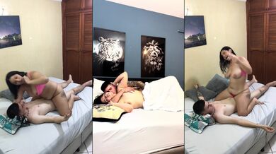 I fuck my two friends while strangers watch our wet sex