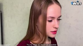 Master class blowjob in black stockings she deepthroats big cock till throat fucked full of cum