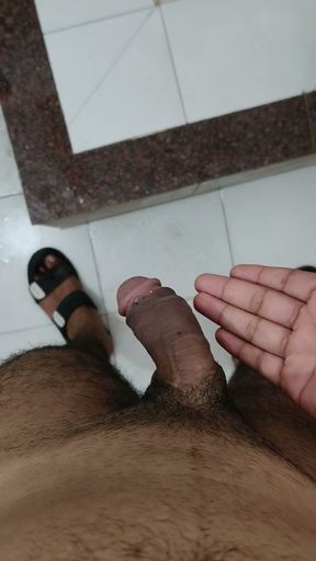 Indian boy doing well handjob for his girlfriend.