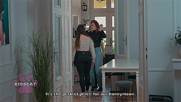 Honeymoon Stepmoms: Luna Doll Catches Stepson for Cowgirl Ride Then Kisscat Gets Secret Creampie