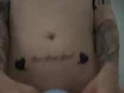 Fucking my stroker and cumming hard.