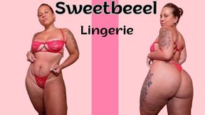 Trying on my lace lingerie