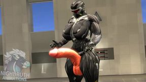 Nano Futa Cock Grows Massive Destroys Suit Gushes Cum
