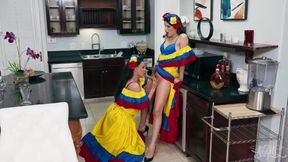 Trans Hotties Swap She-Cocks Ride Hard Gush Cum Party Destroy