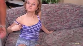 Anal toys help prepare Lussi to take every inch of his cock up her ass