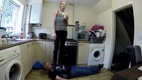 Chelsea Smoking Coffee Drinking Trample Boots (HD)