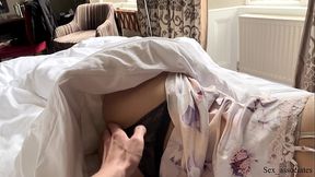 Stepmom and boyfriend share hotel bed in taboo surprise