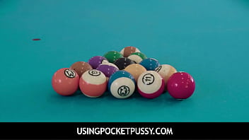 UsingPocketPussy - Teen Free Used On A Pool Table- Freya Von Doom