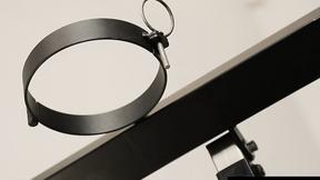 ”Horny babe Natalia C masturbates in this BDSM room”