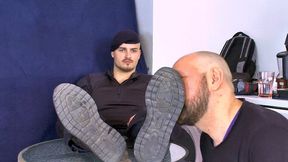 Hot barefoot czech cop Adonis