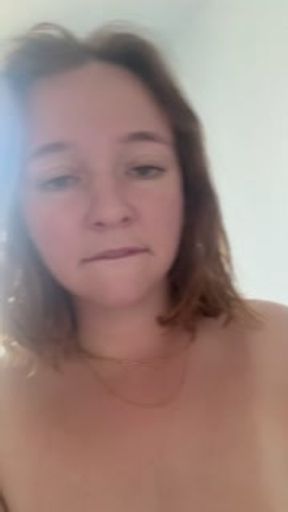 Slut shows off her pussy gets fucked and Creampied then rubs it in your face