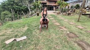 Carry me around my farm after a day of cleaning!! By Ana Ayumi and Monique Cam Babi part 1