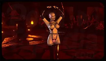 Seductive Gothic Mistress in BDSM Attire Dances Solo Free Stream