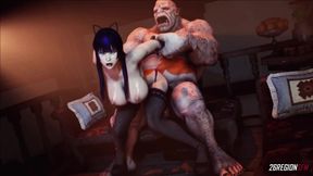 Nyotengu VS Fat Orc