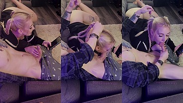 Using Your Cock For Amusement Becomes a Drooling Throatjob Video (Full Video)