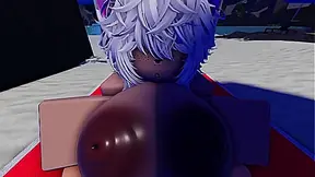 Roblox Gamer Explores Steamy Beach Encounter in Virtual Paradise
