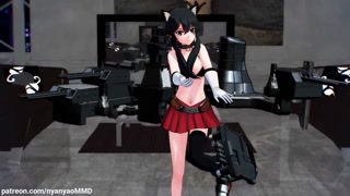 MMD Pink CAT Kancolle SEX DANCE