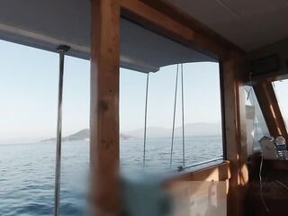 They used me as a doxy on the yacht journey, screwed in 3 ramrods in public and cum in throat in turn.