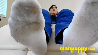 Giant Roommate Gives You a Foot Job