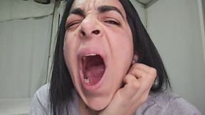 Very long yawns as soon as I wake up