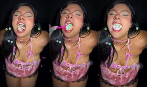 I love milk in my mouth