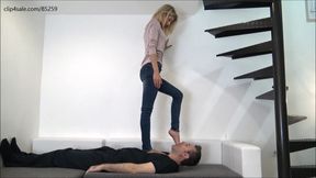 MISSY - You are a worm under my feet - Trampling, foot domination, dick trampling, facetrampling