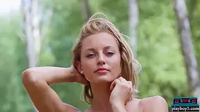 Gorgeous All Natural Blonde Milf Models Striptease Nake
