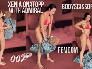Sadistic Xenia Onatopp with Admiral Scene Standing Bodyscissors (james Bond 007)