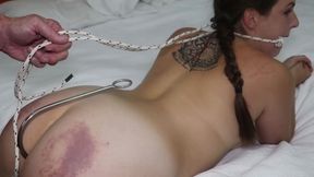 Paisley flowers amateur MILF anal sex anal hook dp with dildo nipple clamps age gap