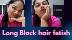 Fetish long black hair