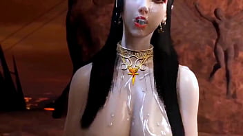 Medusa Queen get fuck with the guy at volcano - 3D Hentai - V413   V414