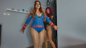 You See Reactions Of Captain Marvel When Black Queen Tickle Her Feet