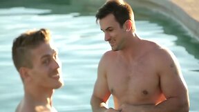 Poolside Threesome: 3 Hot Guys Ignite Wild Desires