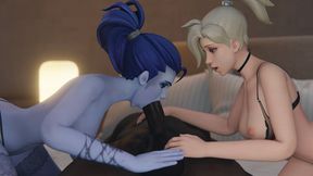 Trio Frenzy: Alluring Cuties Slamming Rods Down Throats for Non-Stop Hardcore Orgasms