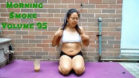 smoking and enjoying a cold coffee before my workout volume 96 Non Nude ****wmv****