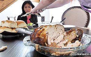 Redhead MILF 3some with Asian foster dauther
