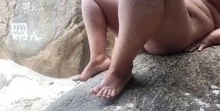 Fucking on the Beach Was a Delight While the Bathers Watched